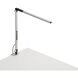 Z-Bar Solo Mini 15 inch 5.00 watt Silver Clamp Desk Lamp Portable Light